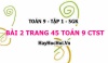 Bài 2 trang 45 Toán 9 tập 1 Chân trời sáng tạo
